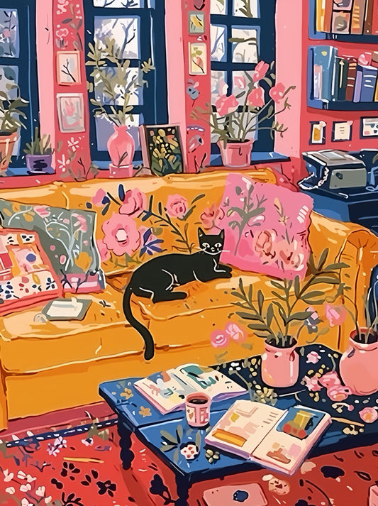 Schilderen Op Nummer - De kat in de kamer