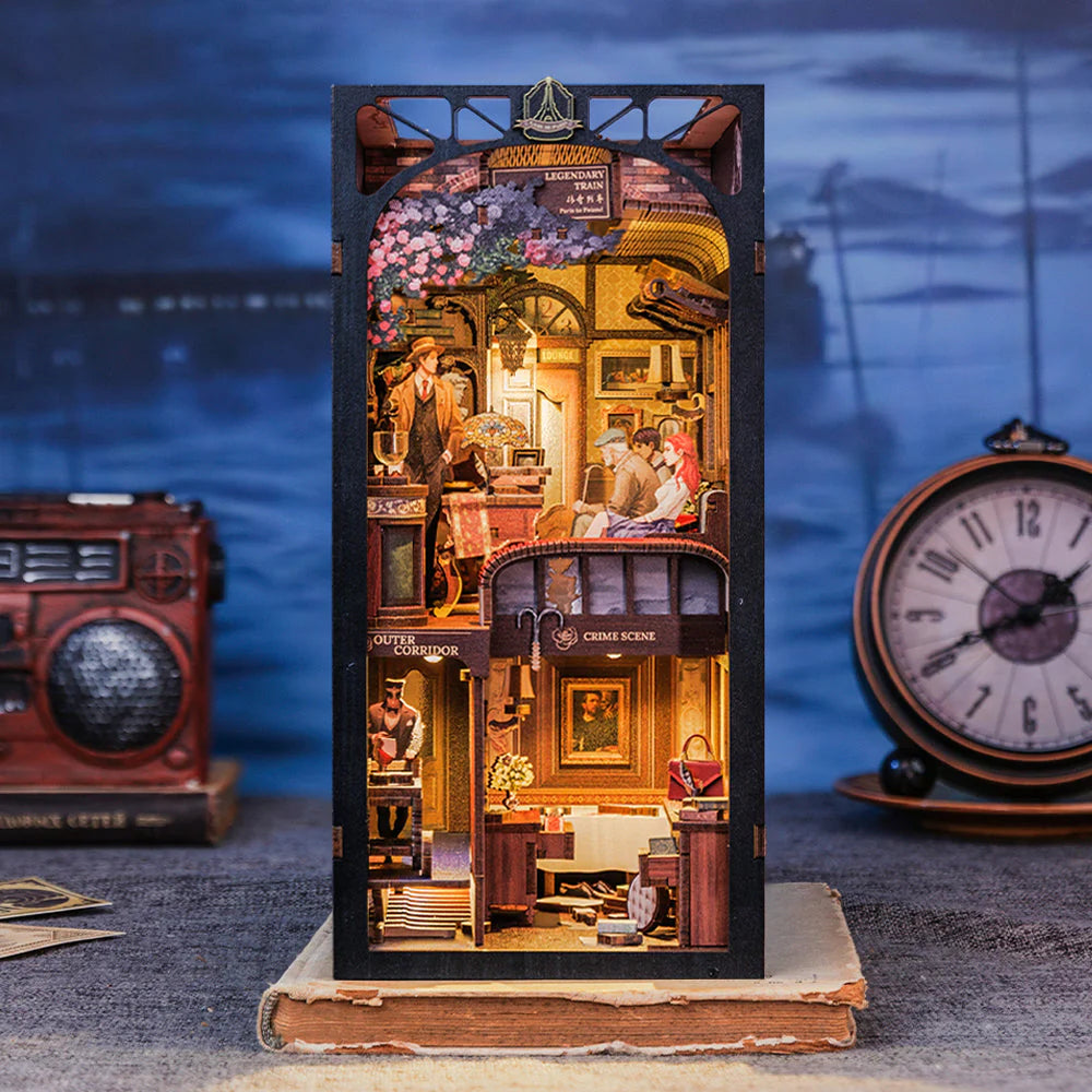 DIY Book Nook Kit - Train Mystery