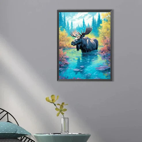DIY 5D Diamond Painting Kit - Yak & Stream Painting