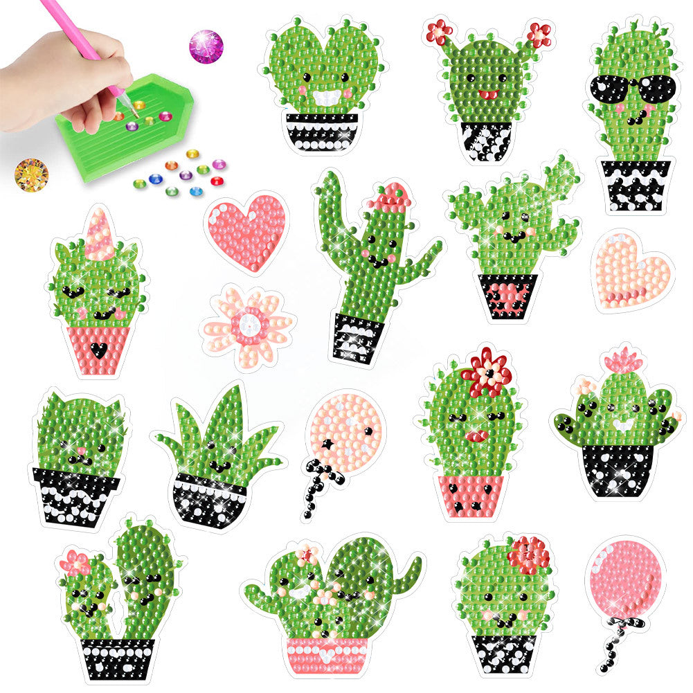 Diamond Painting Stickers Cute Plants