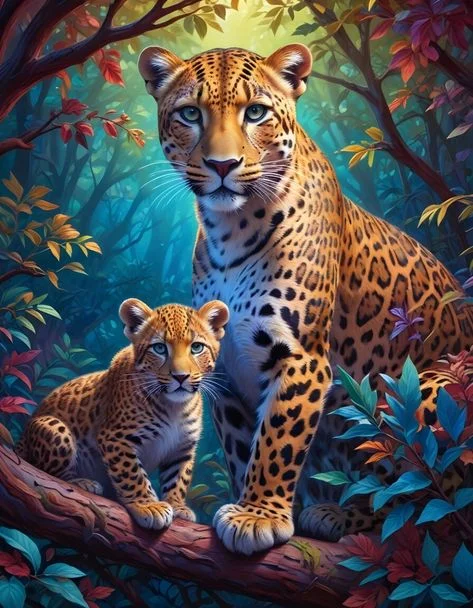 DIY Diamond Painting Kits - Leopard