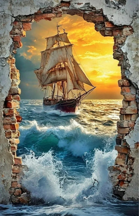 DIY Diamond Painting Kits - Zeilboot