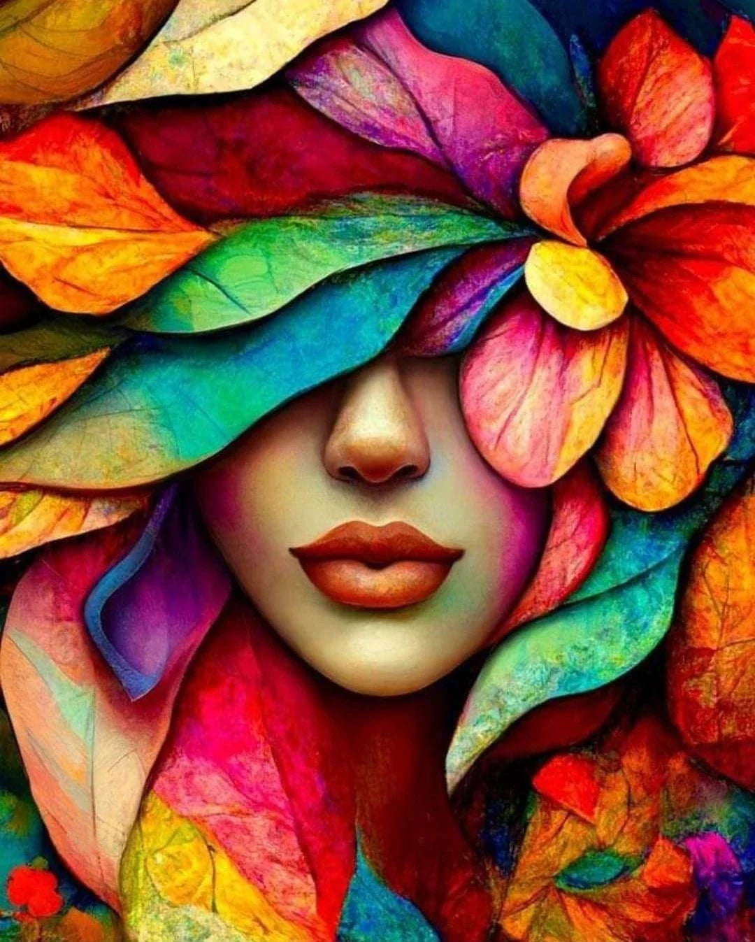 DIY 5D  Diamond Painting Kit -  Beauty Lady