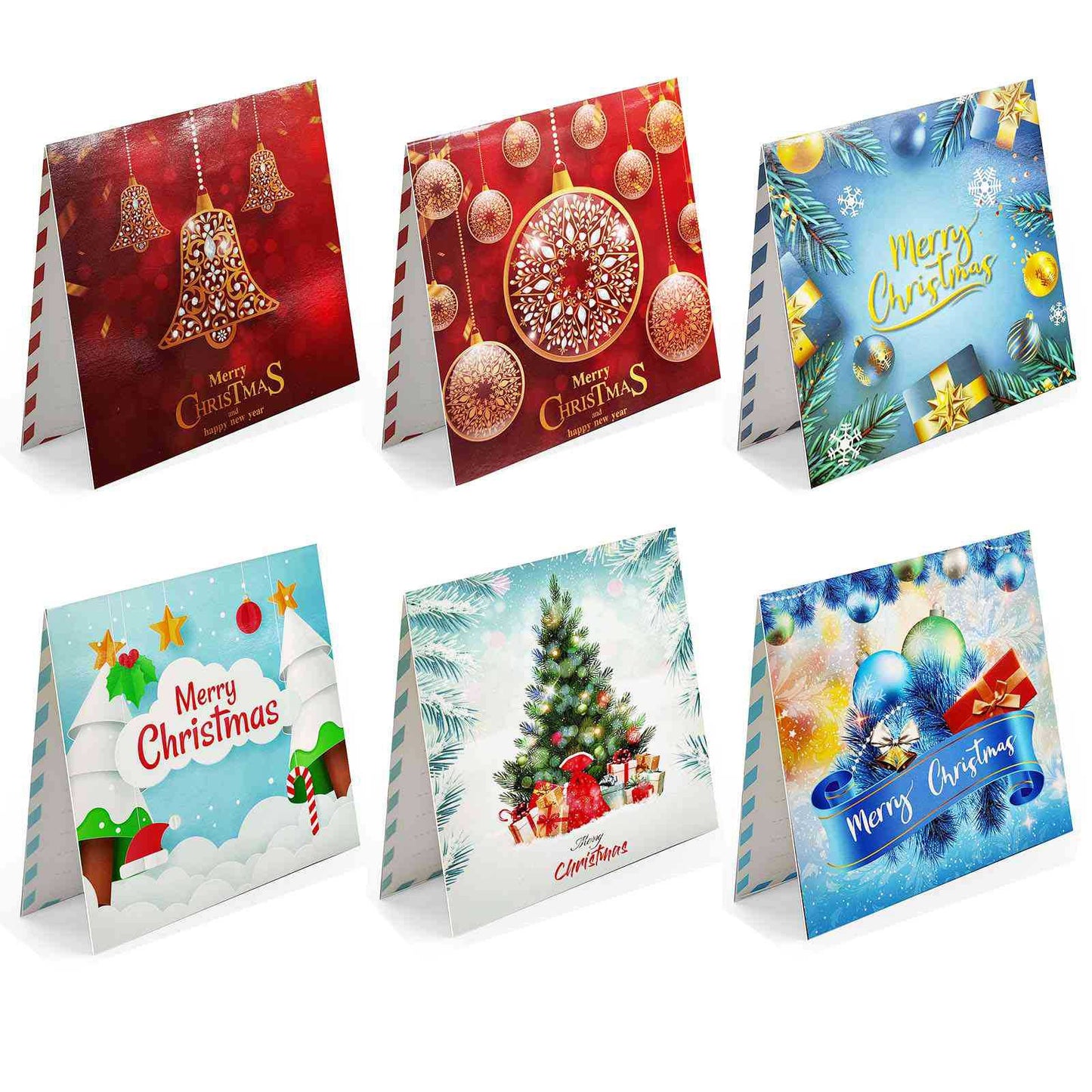 Diamond Painting Greeting Card Christmas 6Pcs