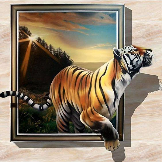 DIY Diamond Painting Kits - 3D Tiger