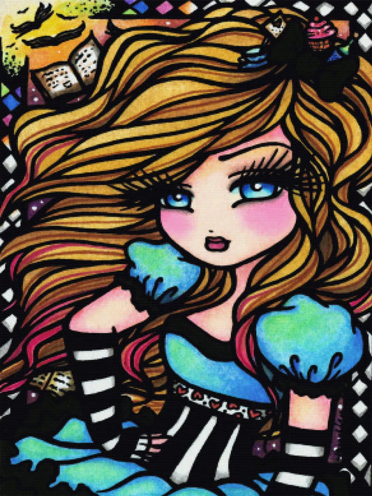 DIY 5D Diamond Painting Kit - Alice