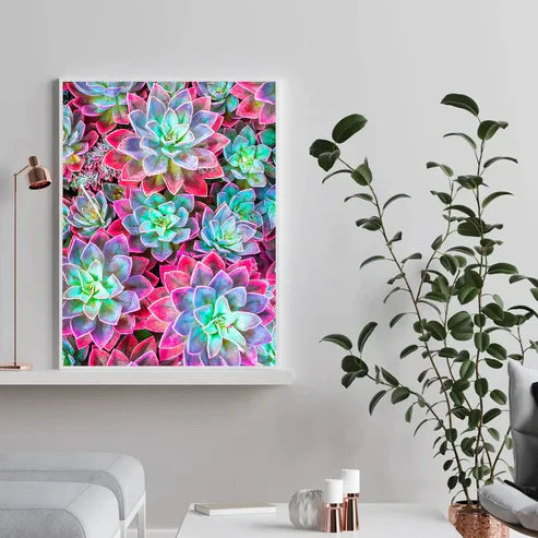 DIY 5D Diamond Painting Kit - Succulent Plant Painting