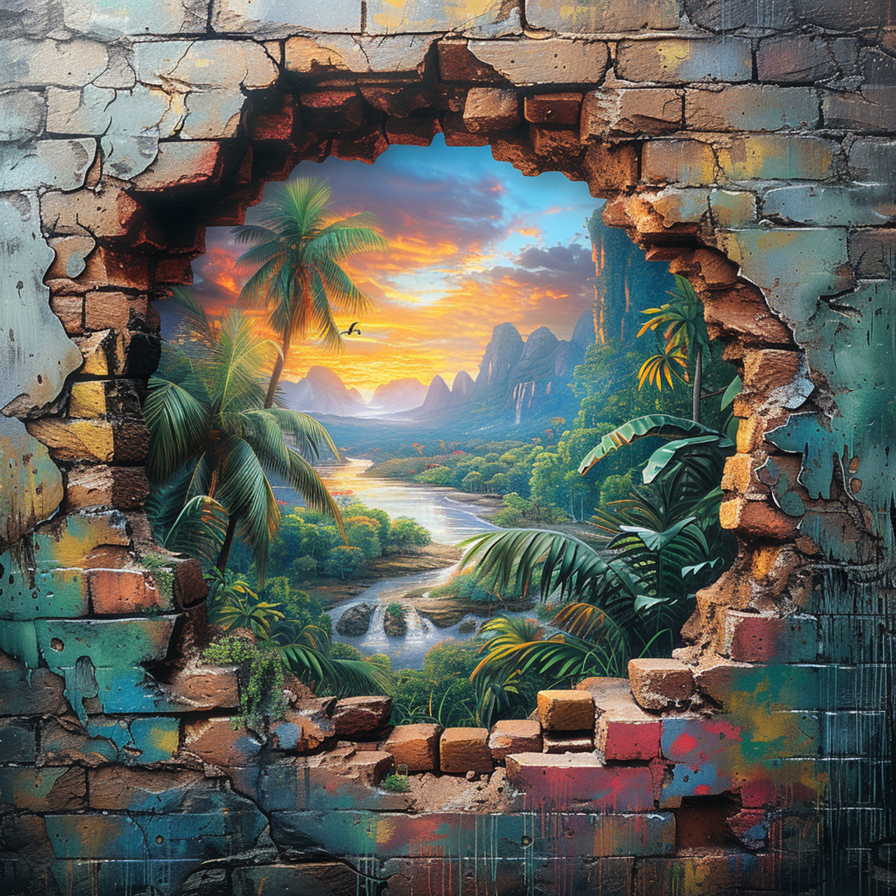 DIY Diamond Painting Kits - Cave Scenery