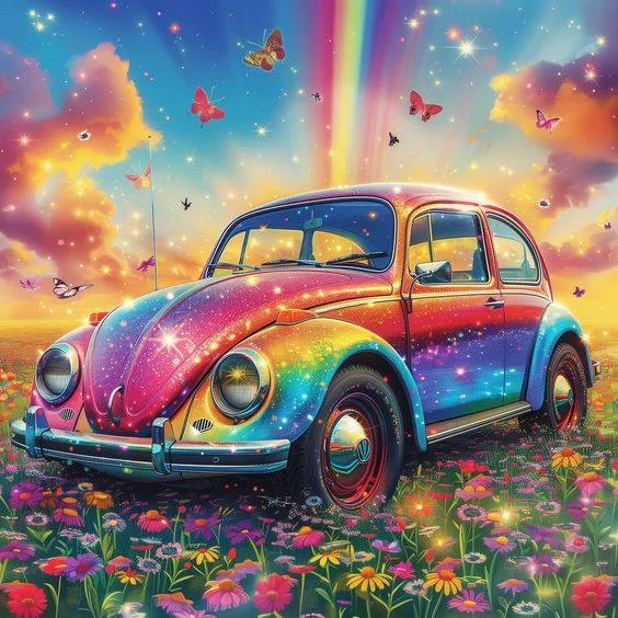 DIY Diamond Painting Kits - Colorful Car