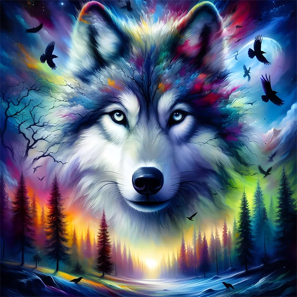 DIY Diamond Painting Kits - Wolf