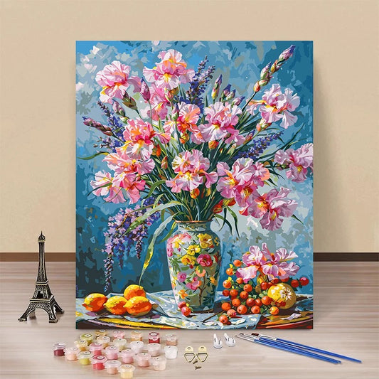 Painting By Numbers Kit - Flowers