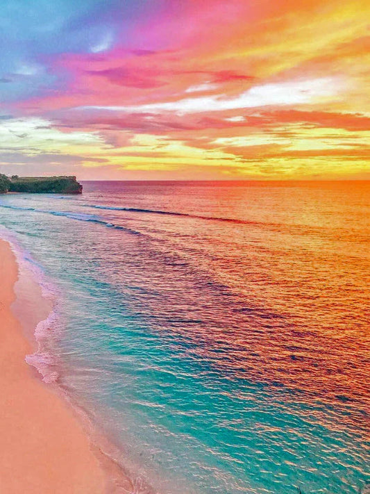 DIY 5D Diamond Painting Kit - Rainbow Beach