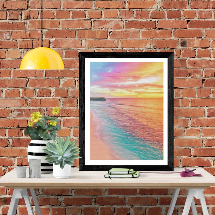 DIY 5D Diamond Painting Kit - Rainbow Beach