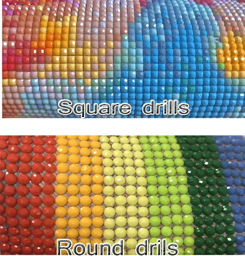 DIY 5D Diamond Painting Kit - Flower Frame Cat