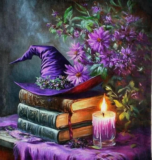 DIY Diamond Painting Kits - Books And Witch Hats