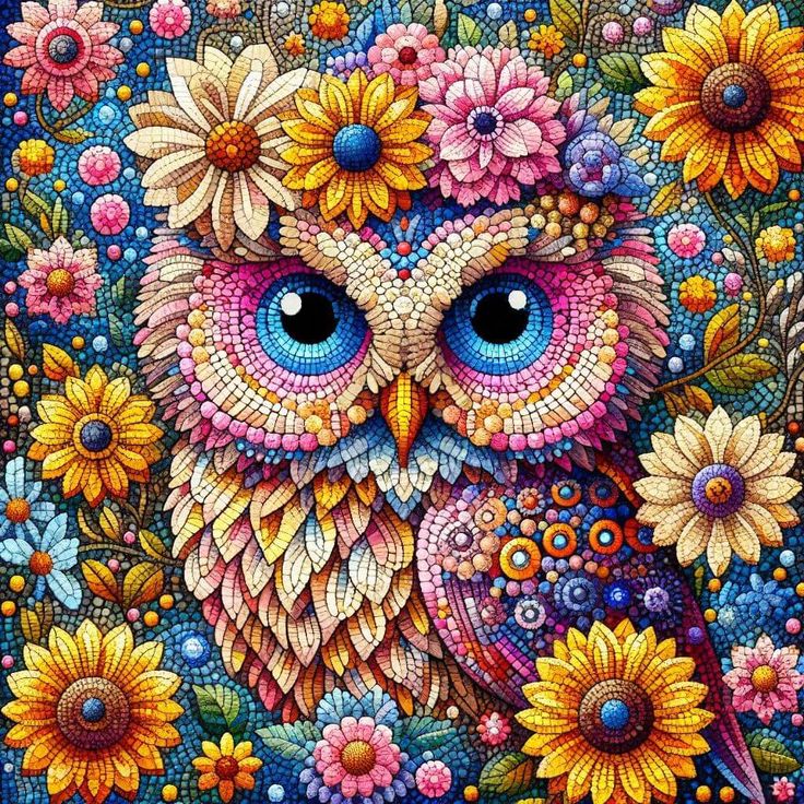 DIY Diamond Painting Kits - Owls