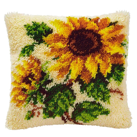 Latch Hook Pillow Kits - Sunflower