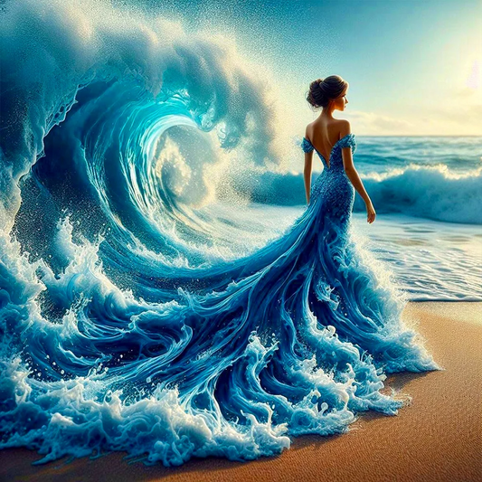 DIY Diamond Painting Kits - Abstract Wave Woman