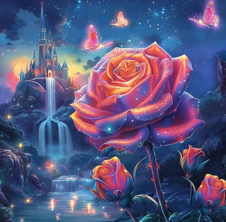 DIY Diamond Painting Kits - Fantasy Rose