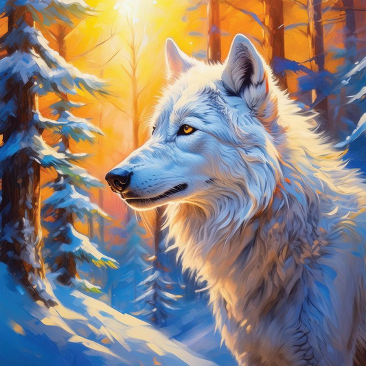 DIY Diamond Painting Kits - Wolf