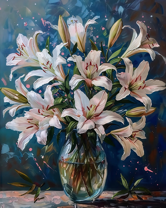 Painting By Numbers Kit - Flowers