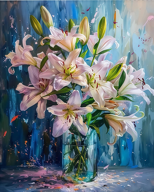 Painting By Numbers Kit - Flowers