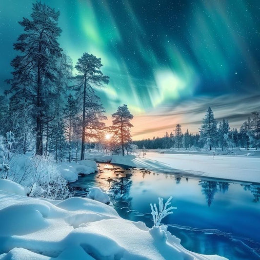 DIY Diamond Painting Kits - Aurora Forest