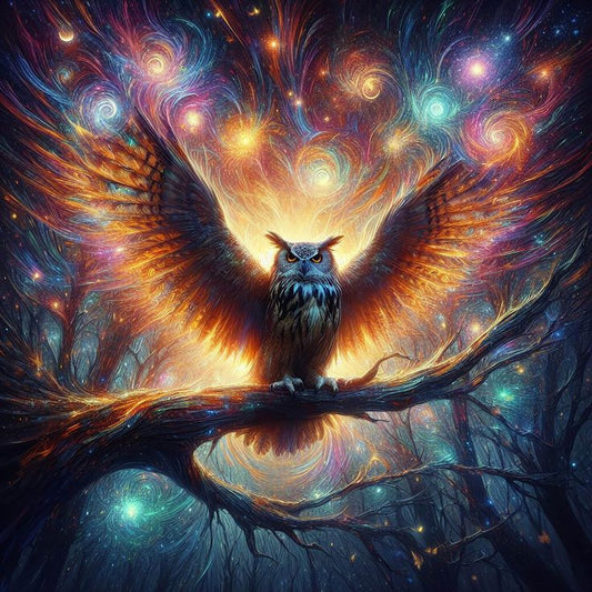 DIY Diamond Painting Kits - Abstract Owl