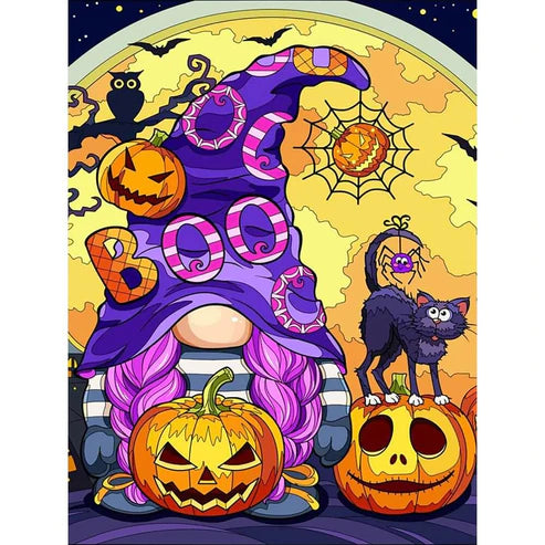 DIY 5D  Diamond Painting Kit - Pumpkin & Gnome