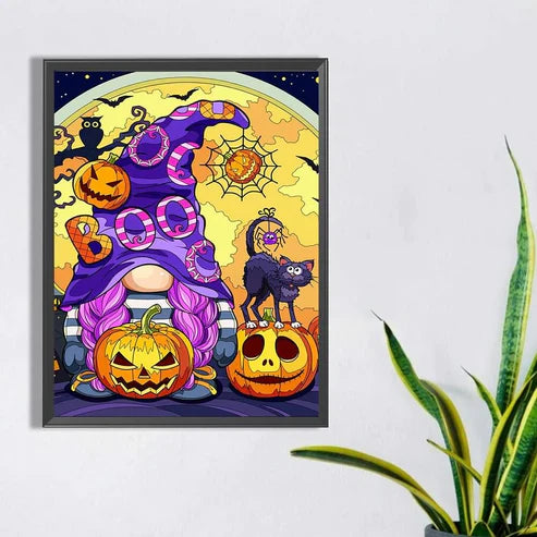 DIY 5D  Diamond Painting Kit - Pumpkin & Gnome