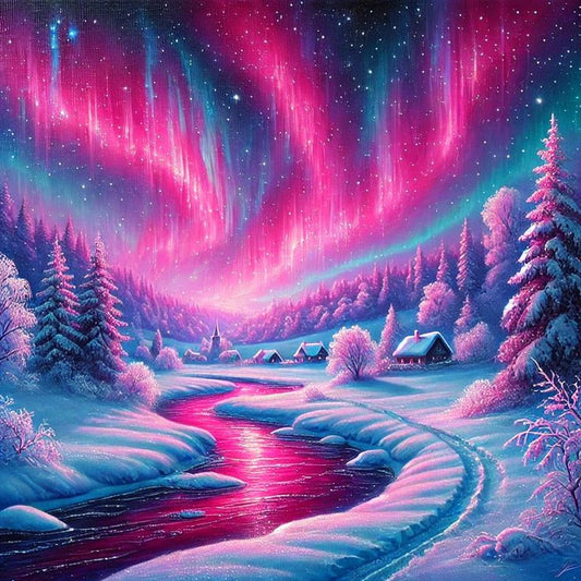 DIY Diamond Painting Kits - Aurora Forest