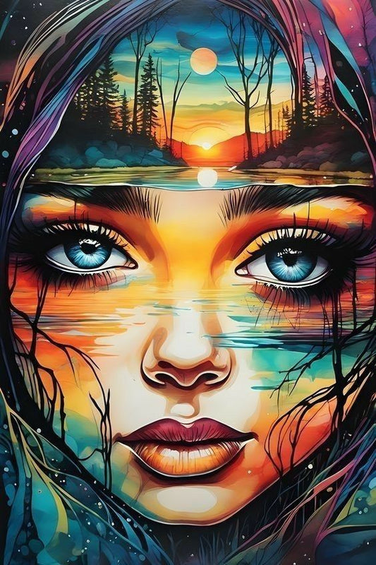 DIY Diamond Painting Kits - Abstract Woman