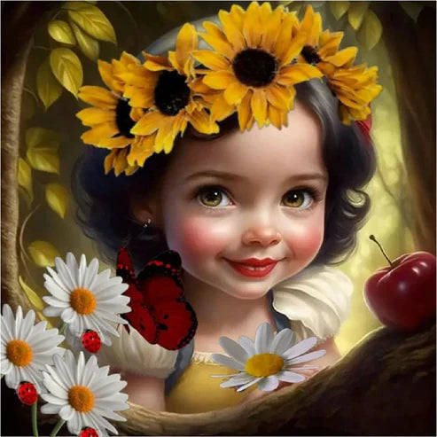 DIY 5D Diamond Painting Kit - Cute Girl