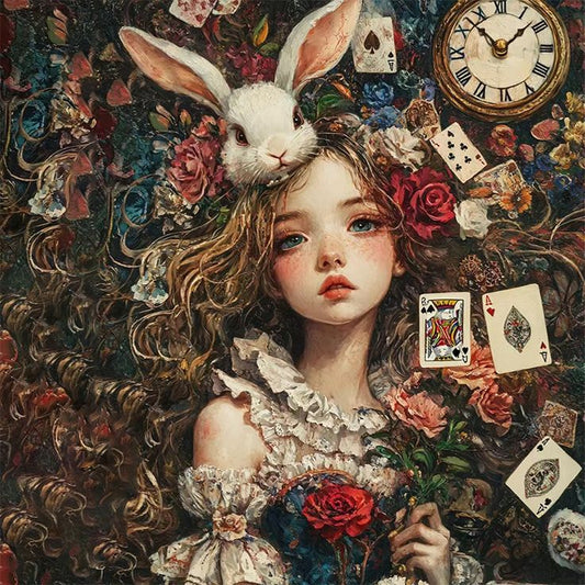 DIY Diamond Painting Kits - Girl And Rabbit