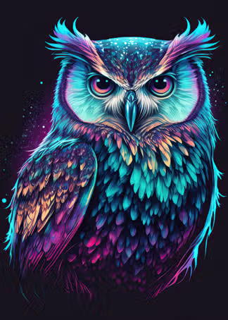 DIY Diamond Painting Kits - Abstract Owl