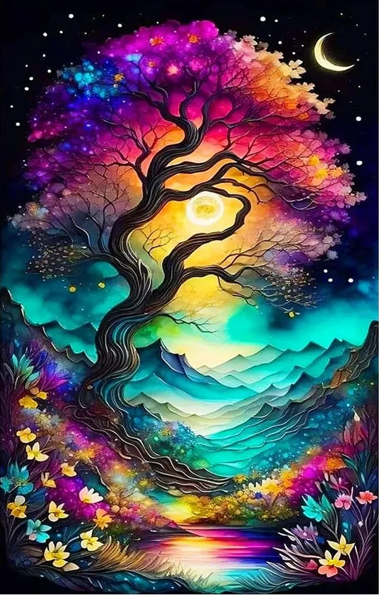 DIY Diamond Painting Kits - Colourful Trees