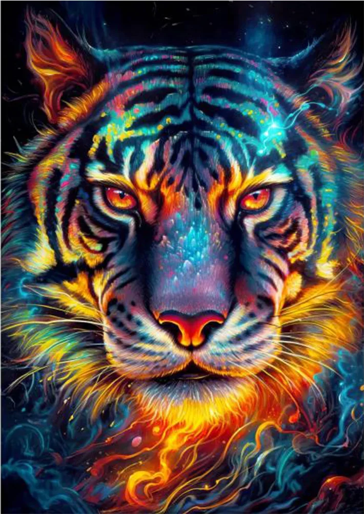 DIY Diamond Painting Kits - Tigers