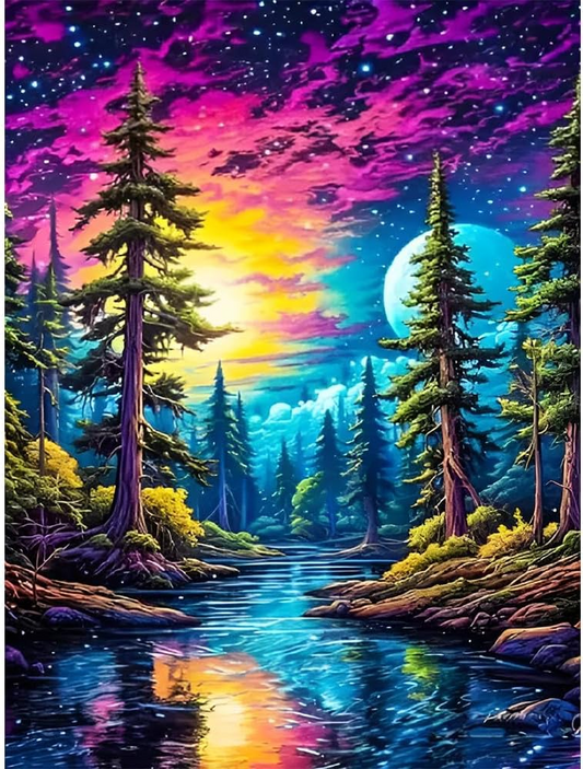 DIY Diamond Painting Kits - Bos Landschap