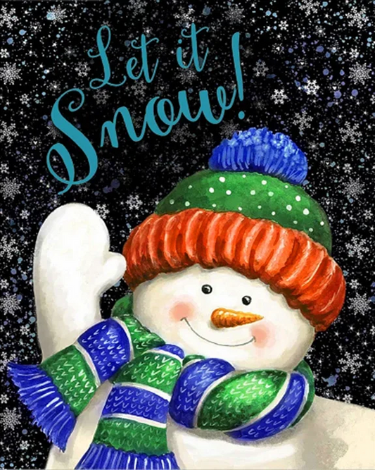 DIY Diamond Painting Kits - Christmas Snowman