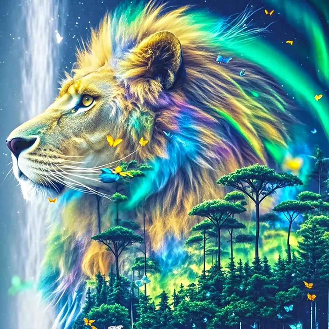 DIY Diamond Painting Kits - Abstract Lion