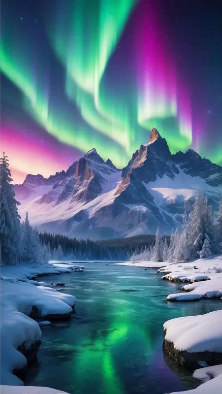 DIY Diamond Painting Kits - Aurora Scenery