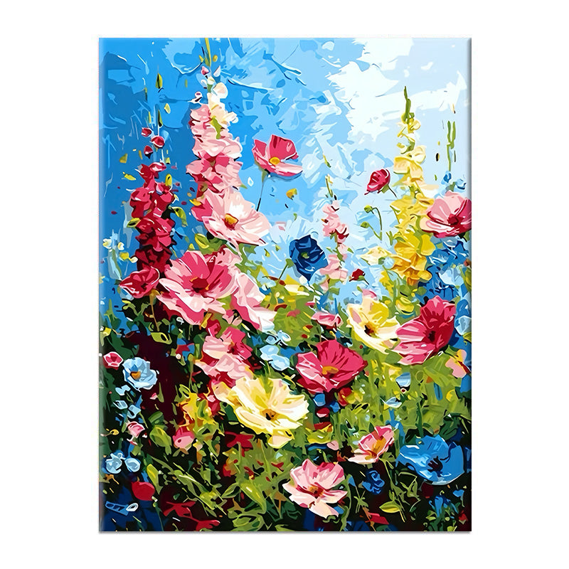 Painting By Numbers Kit - Colorful Flowers