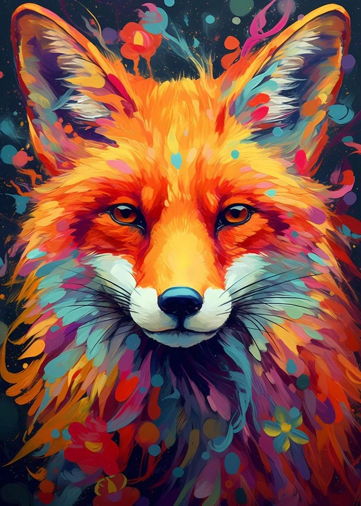 DIY Diamond Painting Kits - Colorful Fox