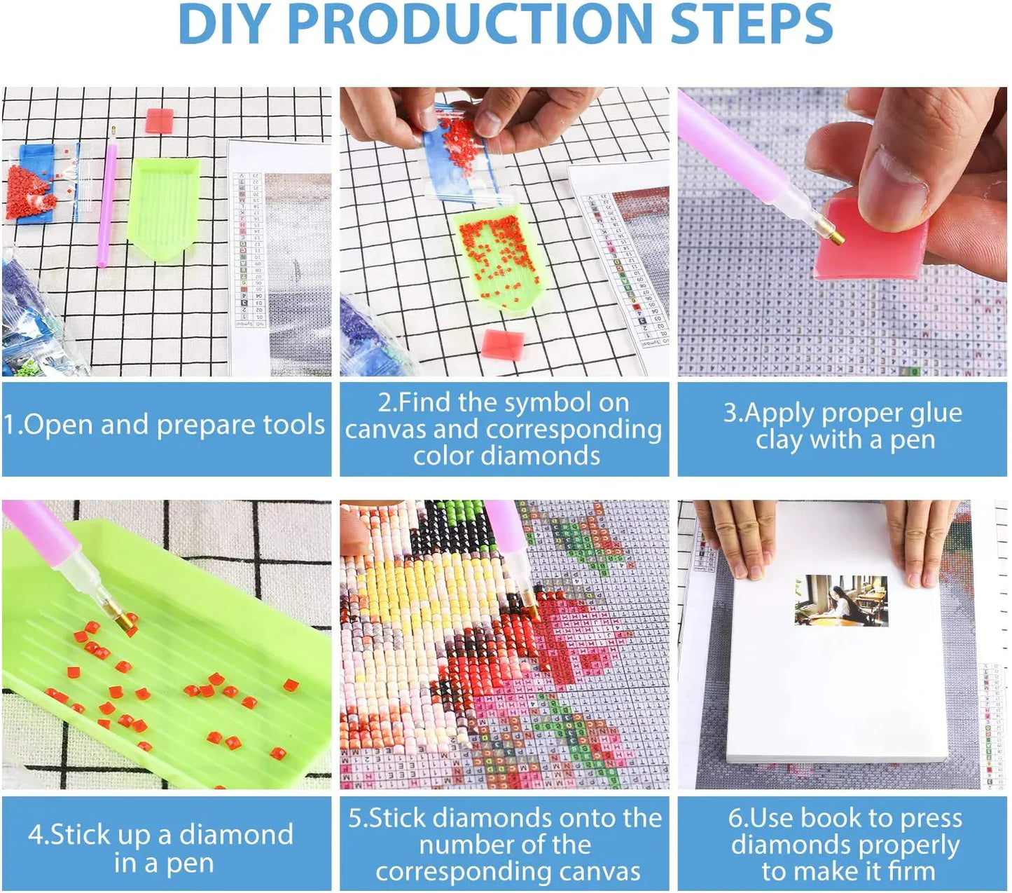DIY Diamond Painting Kit - Romantic Flower House