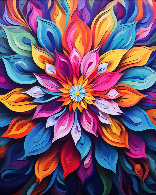 DIY Diamond Painting Kits - Abstract Flower