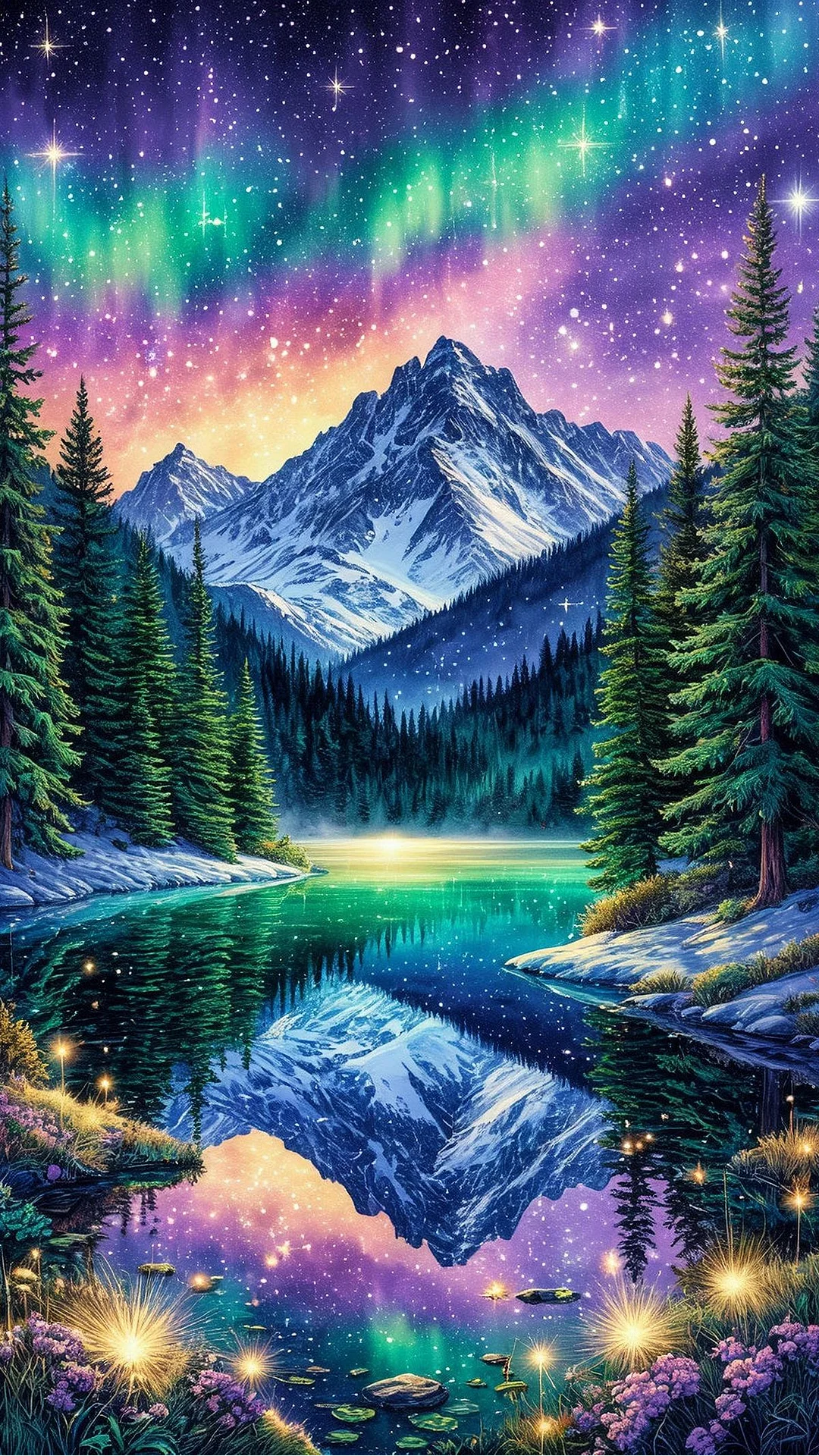 DIY Diamond Painting Kits - Aurora View