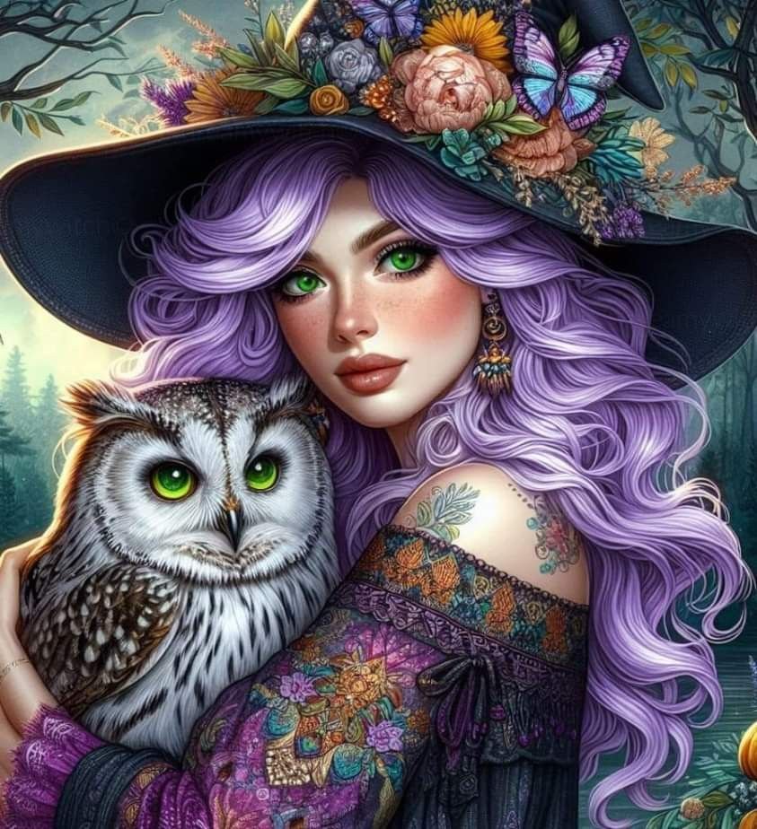 DIY Diamond Painting Kits - Beautiful Women And Owls