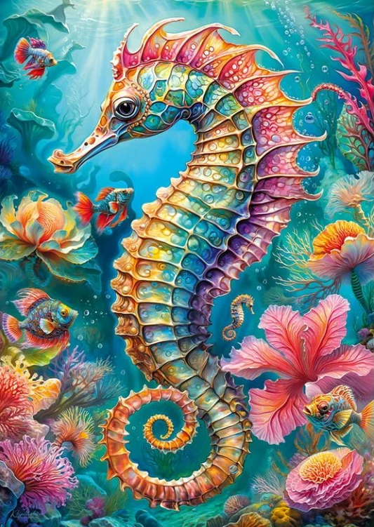 DIY Diamond Painting Kits - Kleurrijke Zeepaardjes