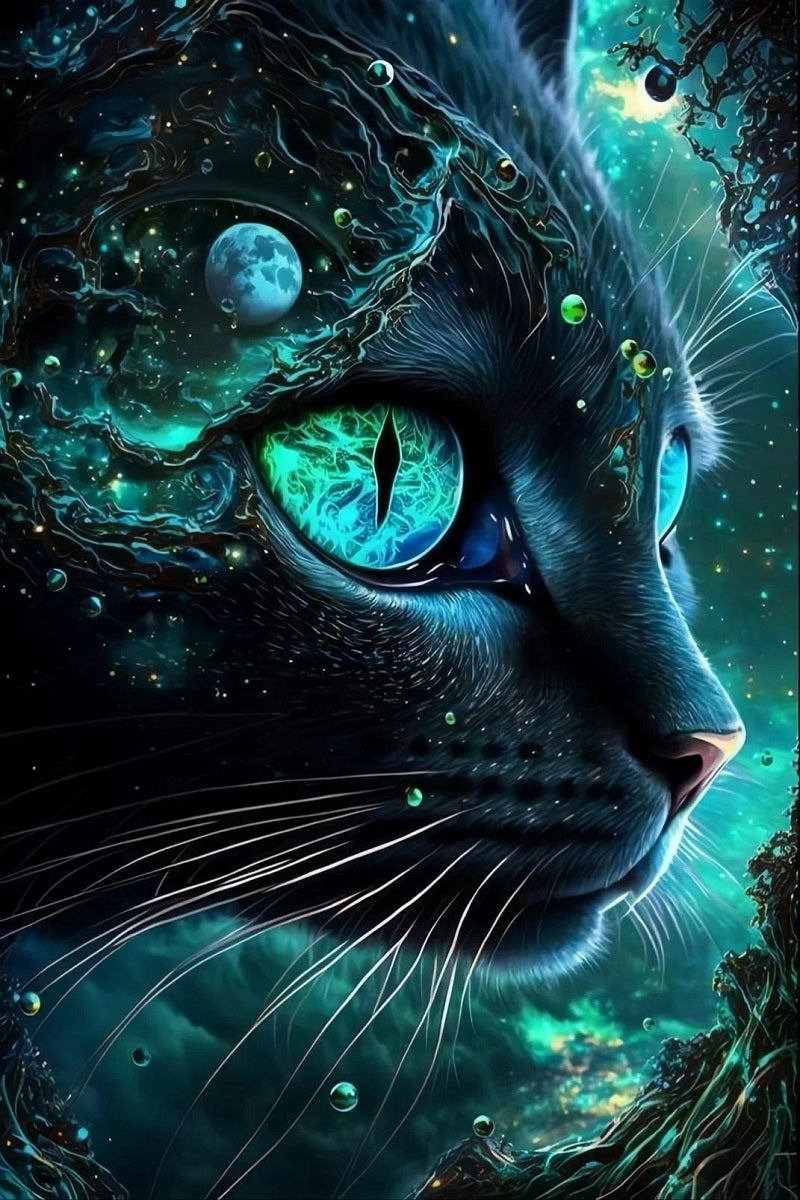 DIY Diamond Painting Kits - Abstract Cat