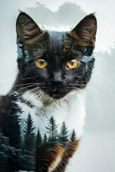 DIY Diamond Painting Kits - Abstract Cat